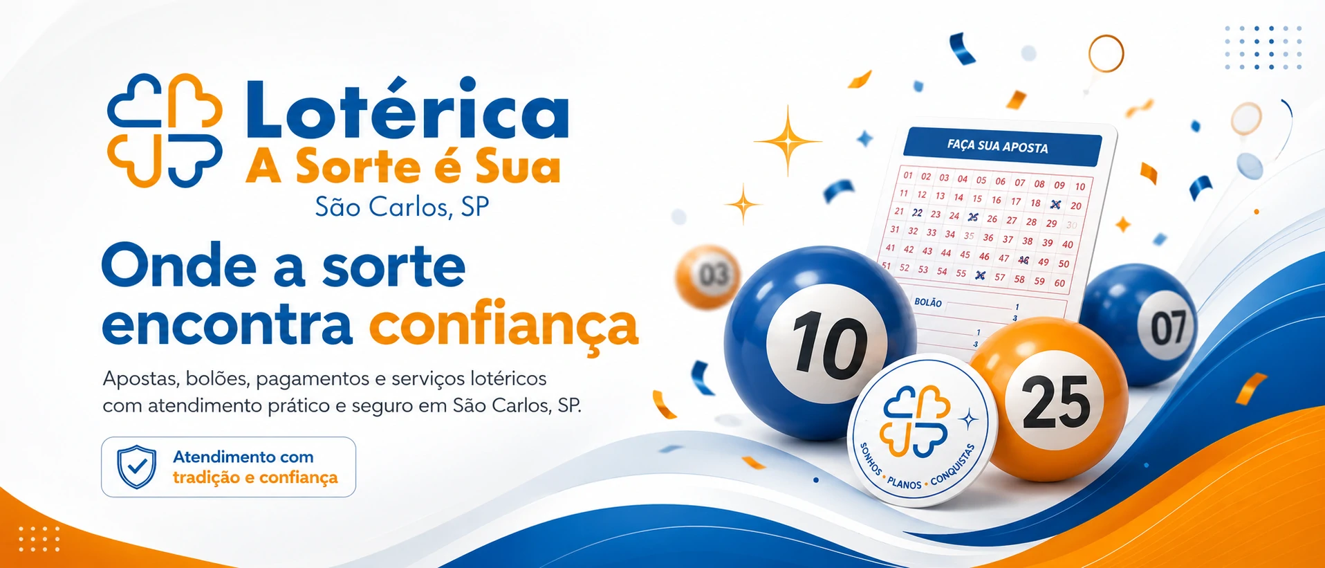 Onde a sorte encontra confiança na A Sorte é Sua Loterias